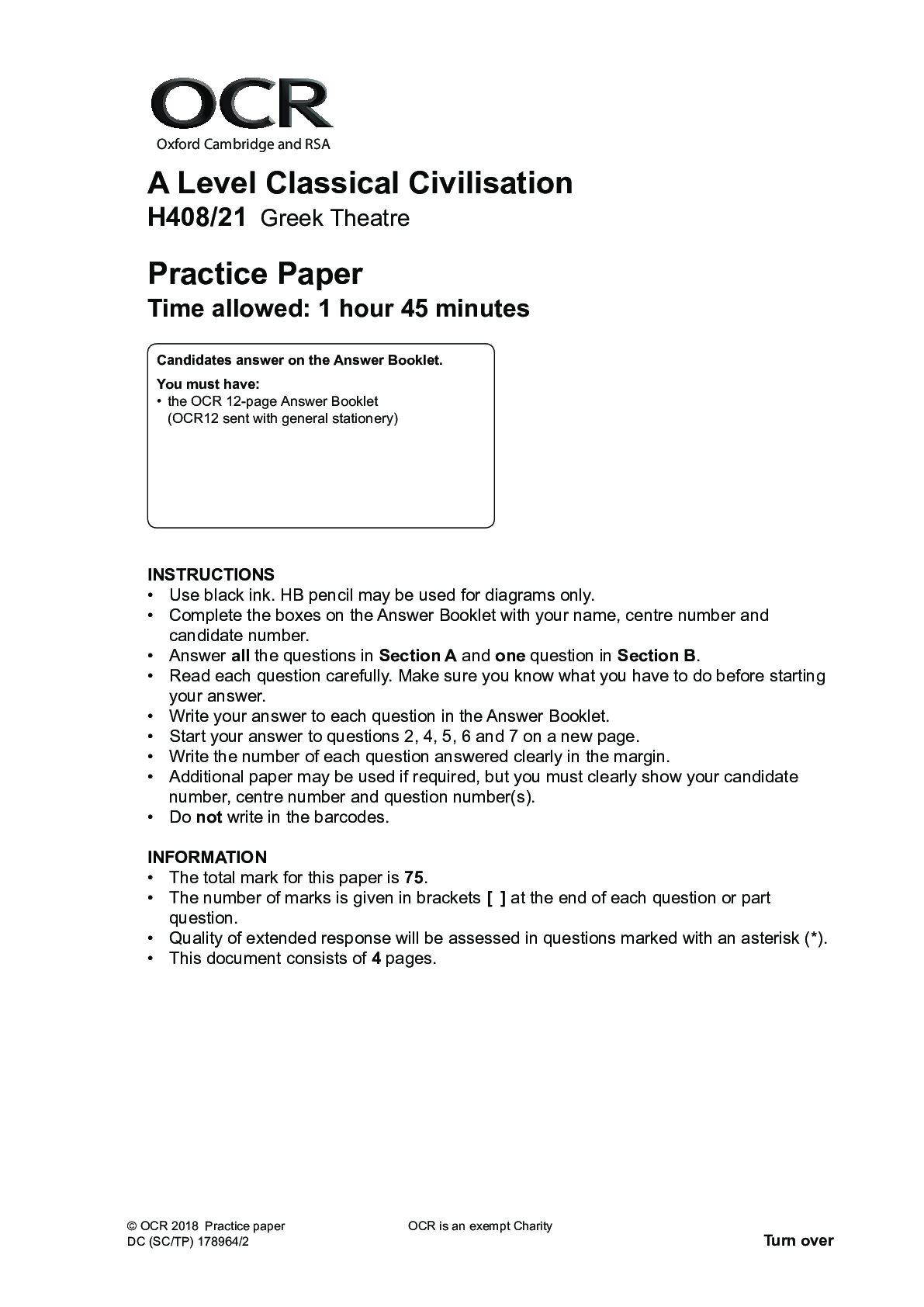 Preview of Pearson Edexcel Level 3 Question Booklet + Mark Scheme (Results) November 2021  in English
